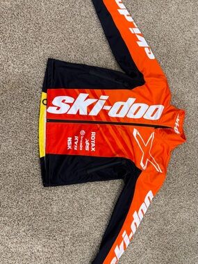 Ski-Doo Orange and Black Racing Jacket
